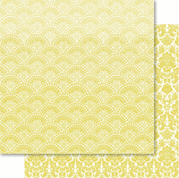 Bella! Fusion Collection, Yellow Doily, double-sided, scrapbook cardstock (Ruby Rock-It)<br><font color=red>50% off</font>