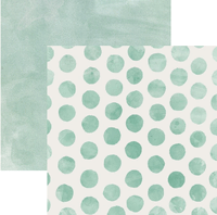 Bella! Raw & Rustic Collection, Green Spot, double-sided scrapbook cardstock (Ruby Rock-It)<br><font color=red>25% off</font>