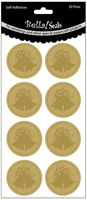 Bella! Wedding Foiled Seals, GOLD BELLS, 20/Pkg (Ruby Rock-It)<br><font color=red>50% off</font>