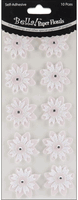 Bella! Wedding Glittered Self-Adhesive Paper Florals, PINK, 10/Pkg (Ruby Rock-It)<br><font color=red>50% off</font>