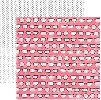 Better Together Collection, Near & Far, double-sided Glasses scrapbook paper (American Crafts)<br><font color=red>50% off</font>