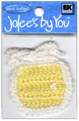 Baby Bib, yellow, scrapbook embellishment (Jolee's by You)