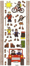 Big Game, Camping, Hiking & Biking, Build A Series, scrapbook stickers (Provo Craft)<br><font color=red>50% off</font>