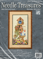 Birdhouse Condo, STAMPED cross stitch kit (Needle Treasures)