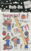 Birthday with Sayings, Rub-Ons, scrapbook (Me & My Big Ideas)<br><font color=red>50% off</font>