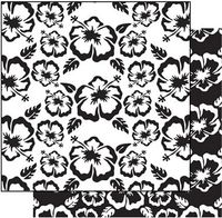 Black & White Basics Collection, Basic Hawaii, double-sided, scrapbook paper (Reminisce)<br><font color=red>50% off</font>