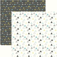 Bohemian Collection, Boho Triangles Too, double-sided, scrapbook paper (Ella & Viv)<br><font color=red>25% off</font> 