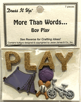 More Than Words - Boy Play, scrapbook embellishments (Dress it Up) 