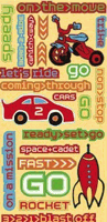 Boys Gone Wild Collection, On the Move, DieCut Stickers, self-adhesive, scrapbook stickers (Reminisce)<br><font color=red>50% off</font>