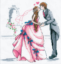 Bride and Groom, wedding cross stitch kit (RTO)