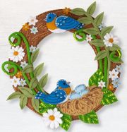 Bucilla: Bless this Nest Wreath, Spring felt applique kit