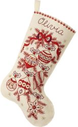 Bucilla: Classic Christmas, Christmas stocking felt applique kit<br><font color=red>New for 2025</font>