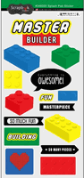 Building Block, Lego like sticker sheet, 5x11" (Stamping Station)