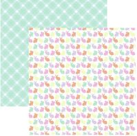 Bunny Hop Collection, #3, Easter & spring, double-sided scrapbook paper (American Crafts)