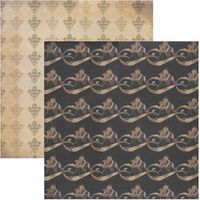 Burlesque Collection, Swirl, double-sided scrapbook paper (FabScraps)<br><font color=red>50% off</font>