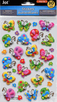 Butterflies, 3D scrapbook stickers, 30 per pack (Jot)<br><font color=red>50% off</font>