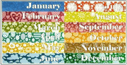 Calendar Toppers, cardstock stickers (Scrappin Sports)