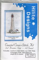 Cape May Light, Cape May, New Jersey, light houses cross stitch kit (Hilite Designs)