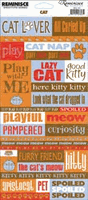 Cat Quotes, scrapbook stickers (Reminisce)