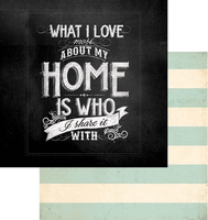 Chalk Studio Collection, Home, double-sided, scrapbook paper (My Minds Eye)<br><font color=red>50% off</font>