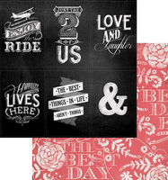 Chalk Studio Collection, Quote Me, double-sided, scrapbook paper (My Minds Eye)<br><font color=red>50% off</font>