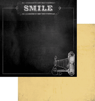 Chalk Studio Collection, Smile, double-sided, scrapbook paper (My Minds Eye)<br><font color=red>50% off</font>