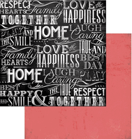 Chalk Studio Collection, Word Soup, double-sided, scrapbook paper (My Minds Eye)<br><font color=red>50% off</font>