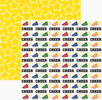 Cheer Life, double-sided scrapbook paper (Scrapbook Customs)
