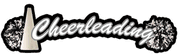 Cheerleading, Sport Topper, scrapbook sticker (Stamping Station)