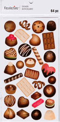 Chocolate Treats, scrapbook stickers 4x7" (Recollections)<br><font color=red>40% off</font>