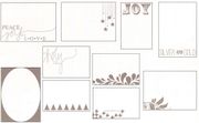 Christmas Photo Overlays, 10/pk, Tinsel & Company, scrapbook (Teresa Collins)<br><font color=red>50% off</font>