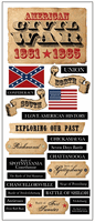Civil War, Sesquicentennial, scrapbook stickers (Stamping Station)