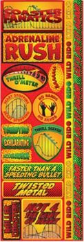 Roller Coaster Fanatics, Cardstock Stickers, scrapbook (Reminisce)
