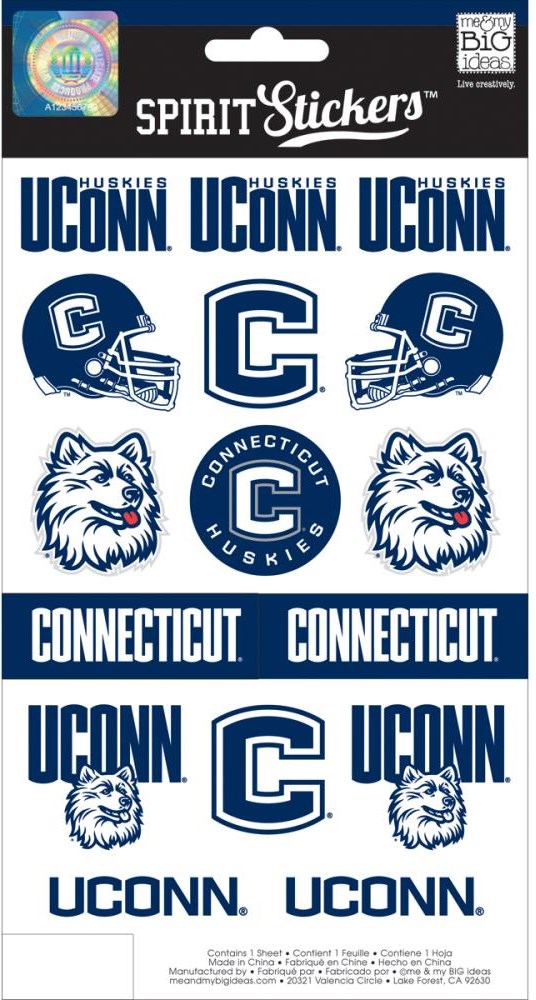 College & University, Spirit Stickers, University of Connecticut
