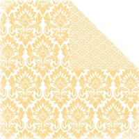 Color Theme: Damask, Soft Yellow, double-sided scrapbook paper (Scrapbook Custom)