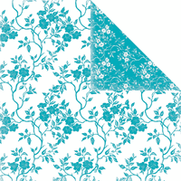 Color Theme: Flowers, Aqua, double-sided scrapbook paper (Scrapbook Custom)