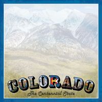 Colorado Vintage, States scrapbook paper (Stamping Station)