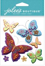 Colorful Butterflies, 3-D scrapbook stickers (Jolee's Boutique)<br><font color=red>50% off</font>