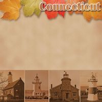 Connecticut, Travel, States, scrapbook paper (Stamping Station)