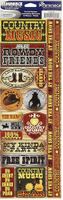 Country Music, scrapbook stickers (Reminisce)