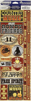 Country Music, scrapbook stickers (Reminisce)