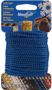 Craft Cord, Blue Metallic, 20yd, plastic canvas (Needloft)