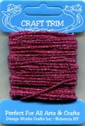 Craft Cord, Pink Glitter, plastic canvas 10 yards (Craft Trim)