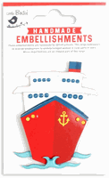Cruise Ship, resin embellishment 3D Scrapbook 1/pk (Little Birdie)