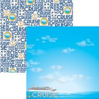 Cruise, travel, double-sided scrapbook paper (Reminisce)