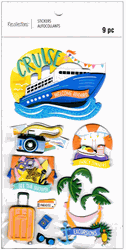 Cruise - Welcome Aboard, 3D scrapbook stickers 4x7" (Recollections)<br><font color=red>40% off</font>