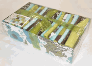 Cuddly Quilt Kit, Fashion Floral, blue, green, brown, 52x65" (Fabric Editions)