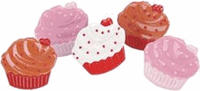 Cupcake, food scrapbook brads (Eyelet Outlet)