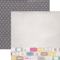 Cut & Paste Collection, Ticket to Ride, double-sided scrapbook cardstock (American Crafts)<br><font color=red>50% off</font>