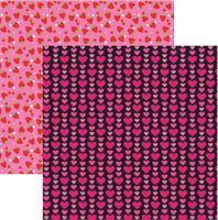 Cute Kitty Collection, Hearts, double-sided, scrapbook paper (Reminisce)<br><font color=red>25% off</font>